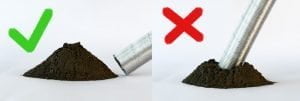 Vacuum ash properly